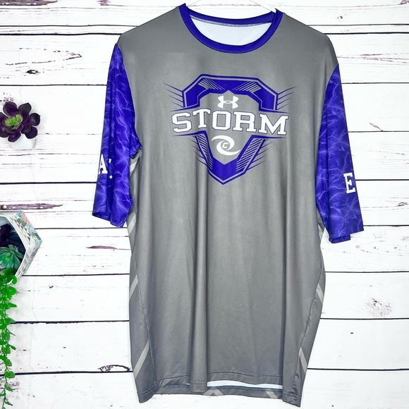 Under Armour Gray & Purple Orlando Storm Team Jersey Size 2XL - Picture 1 of 6